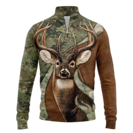 Deer Hunting Camo Realtree All Over Prints Quarter-Zip Jacket Style Classic Quarter-Zip Jacket