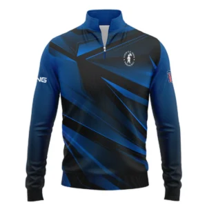 Ping 124th U.S. Open Pinehurst Dark Blue Gradient Sublimation Zipper Hoodie Shirt Style Classic