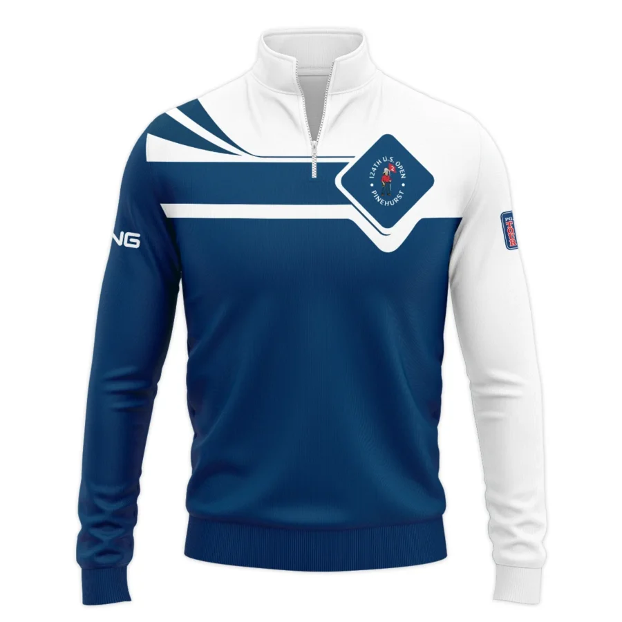 Ping 124th U.S. Open Pinehurst Blue Pattern Sport Quarter-Zip Jacket Style Classic