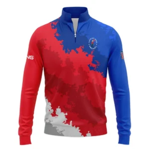 Ping 124th U.S. Open Pinehurst Blue Red White Background Zipper Hoodie Shirt Style Classic