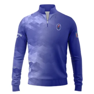 124th U.S. Open Pinehurst Callaway Dark Moderate Blue Abstract Zipper Hoodie Shirt Style Classic