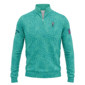 Moderate Cyan Abstract 124th U.S. Open Pinehurst Callaway Sleeveless Jacket Style Classic