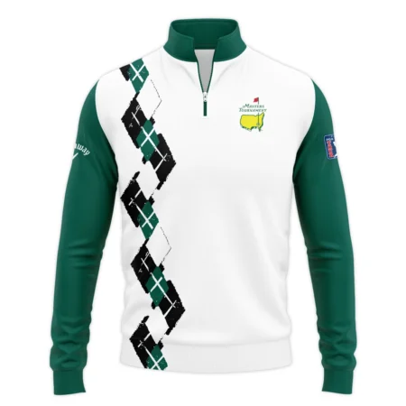 Golf Sport Pattern Green Mix Masters Tournament Callaway Quarter-Zip Jacket Style Classic