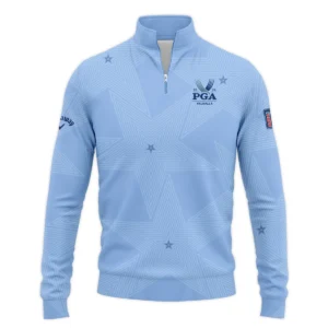 Golf Blue Color Star Pattern 2024 PGA Championship Valhalla Callaway Zipper Hoodie Shirt Style Classic