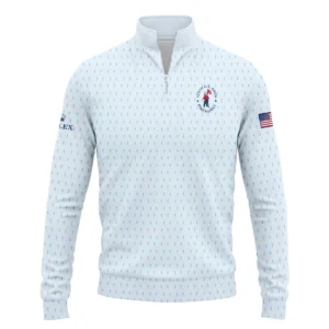 Golf Pattern Light Blue Cup 124th U.S. Open Pinehurst Rolex Zipper Hoodie Shirt Style Classic