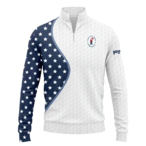 Golf Pattern Light Blue Cup 124th U.S. Open Pinehurst Ping Zipper Hoodie Shirt Style Classic