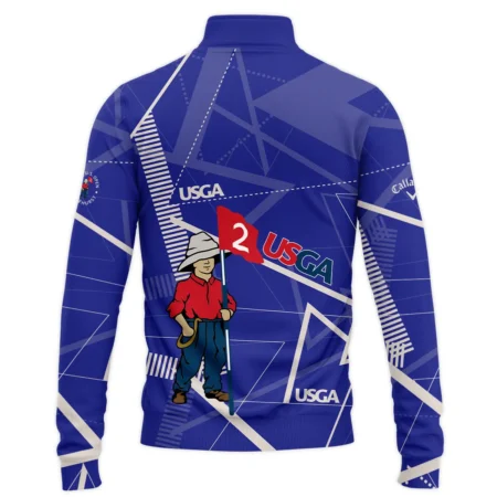 Golf Abstract Line Pattern 124th U.S. Open Pinehurst Callaway Quarter-Zip Jacket Style Classic