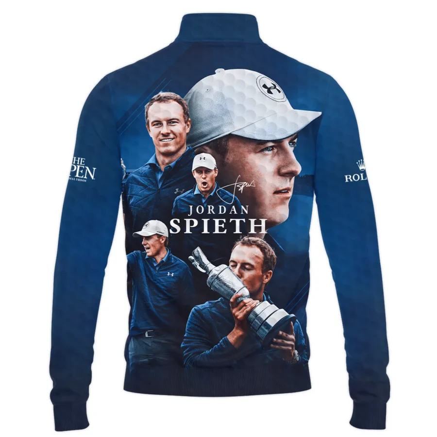 Golf Jordan Spieth Fans Loves 152nd The Open Championship Rolex Quarter-Zip Jacket Style Classic