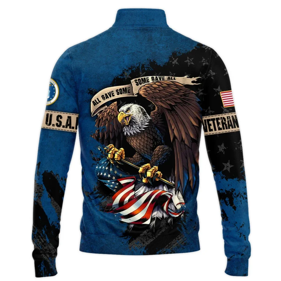 Veteran All Gave Some Some Gave All U.S. Air Force Veterans All Over Prints Quarter-Zip Jacket