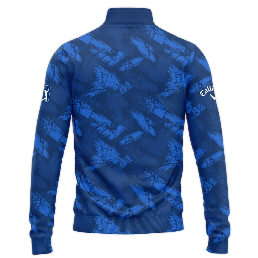 124th U.S. Open Pinehurst Callaway Dark Blue Brush Pattern Quarter-Zip Jacket Style Classic