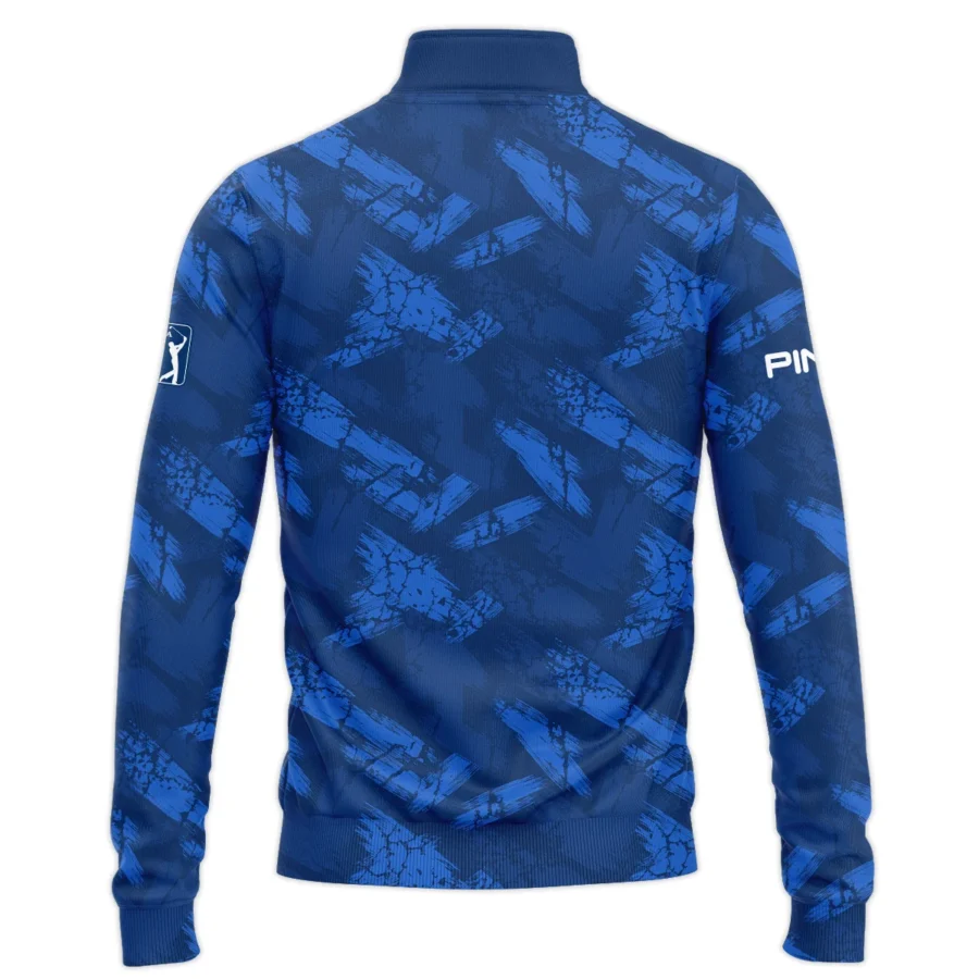 124th U.S. Open Pinehurst Ping Dark Blue Brush Pattern Quarter-Zip Jacket Style Classic