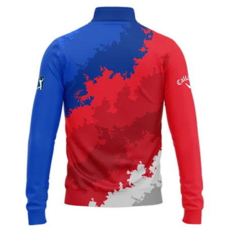 Callaway 124th U.S. Open Pinehurst Blue Red White Background Quarter-Zip Jacket Style Classic