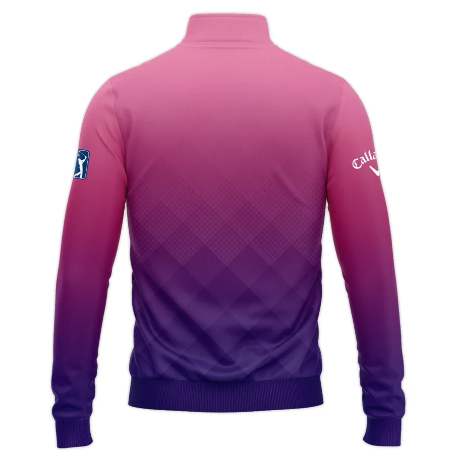 Callaway 124th U.S. Open Pinehurst Purple Pink Gradient Abstract Quarter-Zip Jacket Style Classic