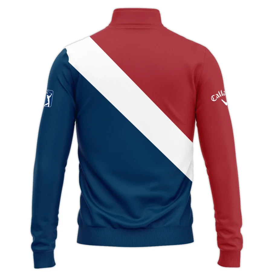 124th U.S. Open Pinehurst Callaway Blue Red White Background Quarter-Zip Jacket Style Classic