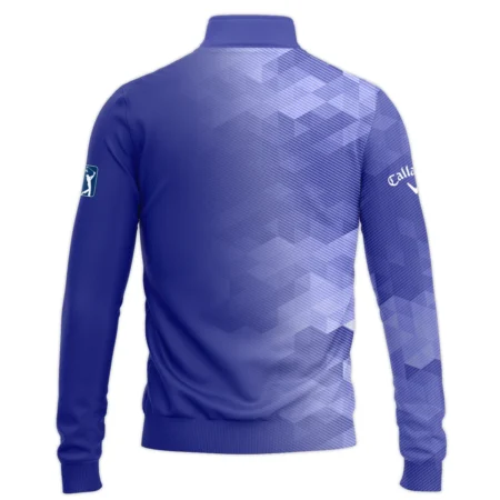 124th U.S. Open Pinehurst Callaway Dark Moderate Blue Abstract Quarter-Zip Jacket Style Classic