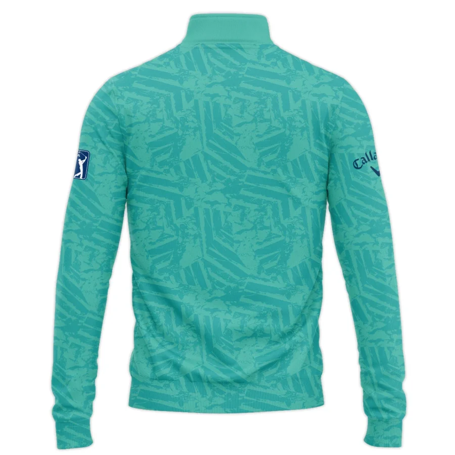 Moderate Cyan Abstract 124th U.S. Open Pinehurst Callaway Quarter-Zip Jacket Style Classic