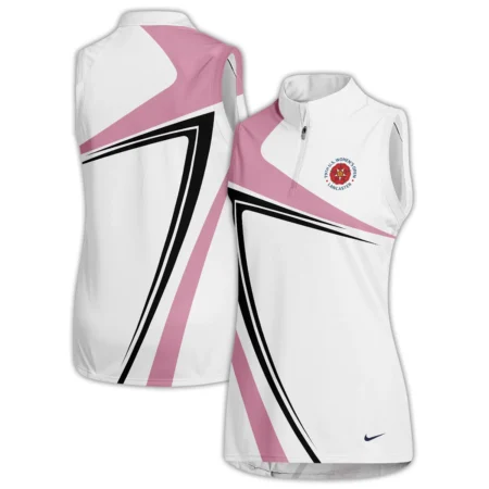 Pink Black Golf Pattern 79th U.S. Women’s Open Lancaster Nike Quater Zip Sleeveless Polo Shirt