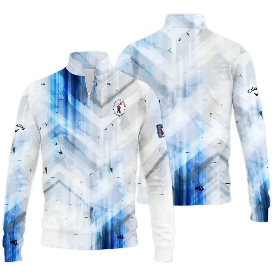 Golf Abstract Pattern 124th U.S. Open Pinehurst Callaway Quarter-Zip Jacket Style Classic