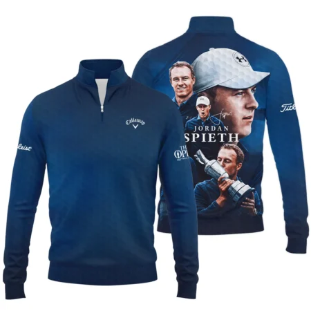 Golf Jordan Spieth Fans Loves 152nd The Open Championship Callaway Quarter-Zip Jacket Style Classic