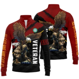 Veteran Eagle All Gave Some Some Gave All U.S. Coast Guard Veterans All Over Prints Zipper Hoodie Shirt