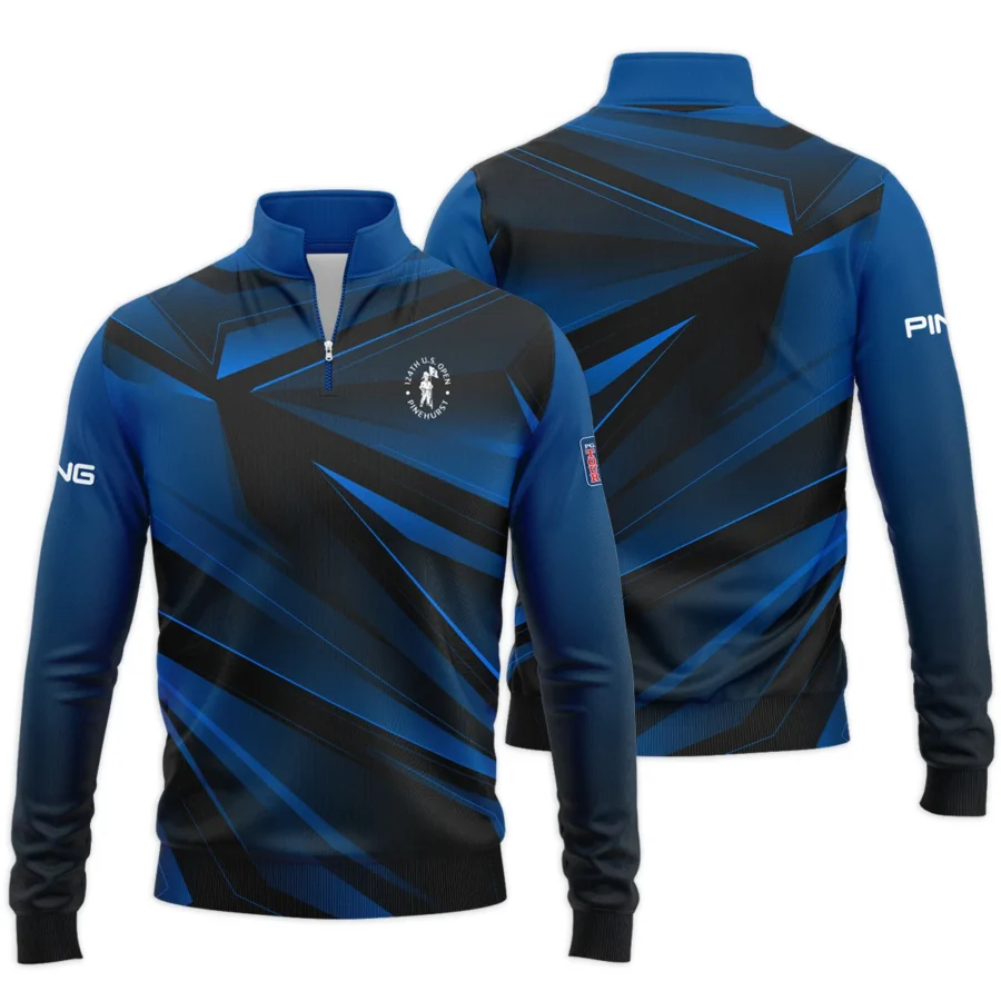 Ping 124th U.S. Open Pinehurst Dark Blue Gradient Sublimation Quarter-Zip Jacket Style Classic