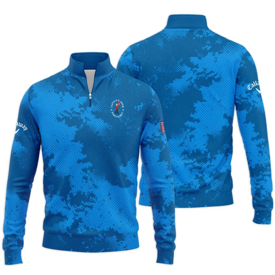 124th U.S. Open Pinehurst Callaway Blue Sport Pattern Quarter-Zip Jacket Style Classic