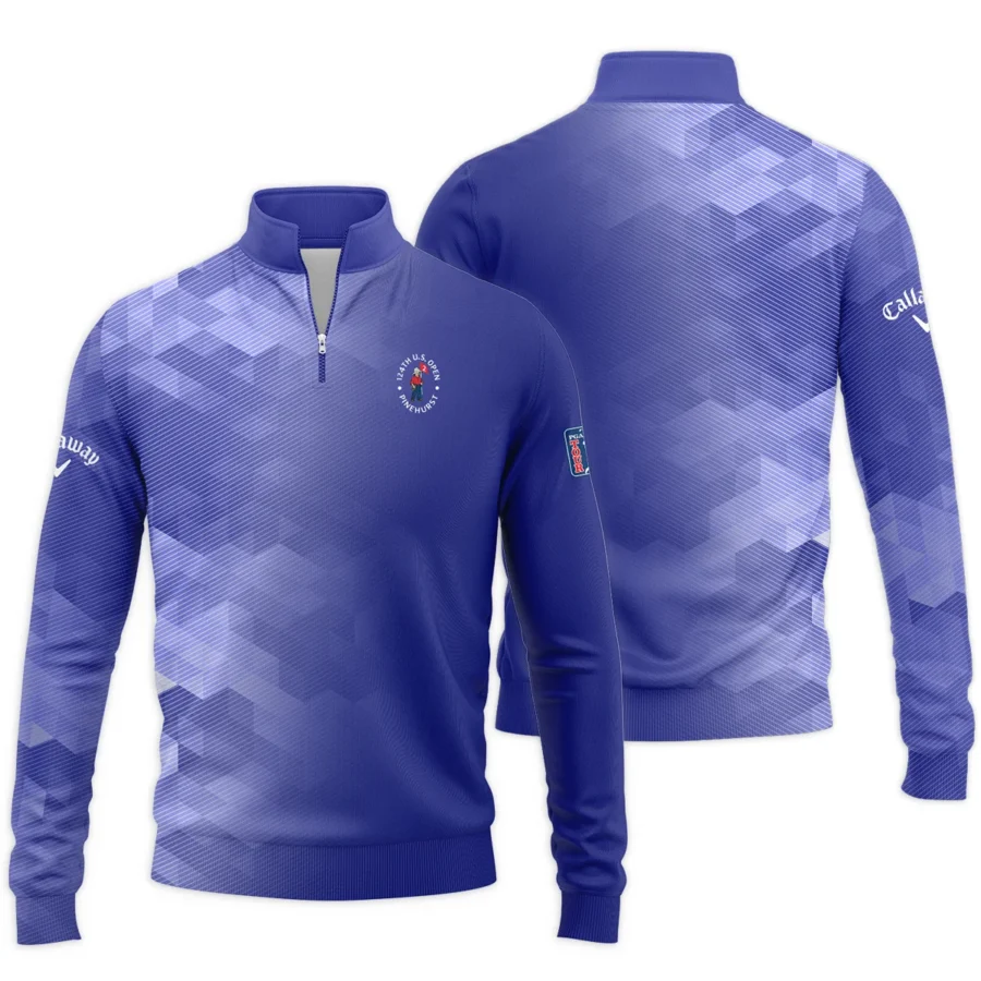 124th U.S. Open Pinehurst Callaway Dark Moderate Blue Abstract Quarter-Zip Jacket Style Classic