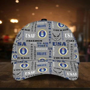 Caps U.S. Air Force  Honor  Military Inspired All Over Prints Honoring Our Heroes