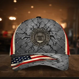 Caps U.S. Air Force  Honoring  Military Inspired All Over Prints Saluting Our Veterans