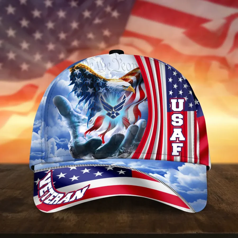 Caps U.S. Air Force  Respecting All Over Prints Honoring All Who Served Veterans Day Tribute