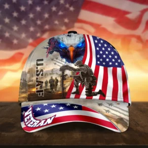 Caps U.S. Air Force U.S. Veterans Tribute All Over Prints Honoring All Who Served Veterans Day Remembrance