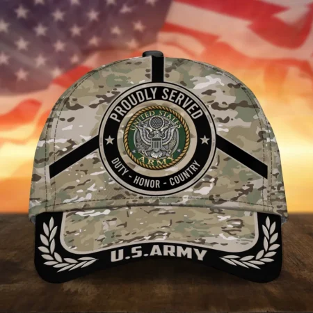 Caps U.S. Army Honor Military Inspired All Over Prints Heroes Remembere