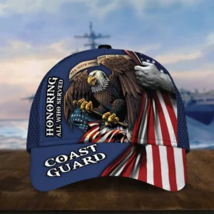 Caps U.S. Coast Guard  Honor All Over Prints Collection Veterans Day Remembrance