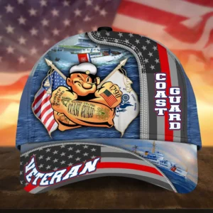 Caps U.S. Coast Guard  Honor All Over Prints Collection Veterans Day Remembrance