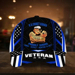 Caps U.S. Coast Guard  Honor All Over Prints Collection Veterans Day Tribute