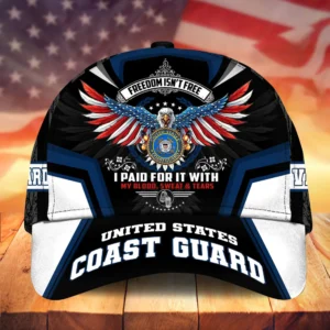 Caps U.S. Coast Guard  Honor All Over Prints Honoring All Who Served Veterans Day Remembrance