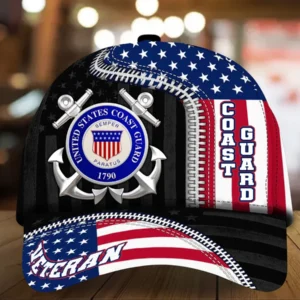 Caps U.S. Coast Guard Remember All Over Prints Honoring All Who Served Veterans Day Tribute Collection