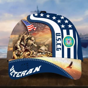 Caps U.S. Coast Guard Remember All Over Prints Honoring All Who Served Veterans Day Tribute Collection