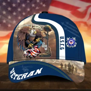 Caps U.S. Coast Guard  Respecting All Over Prints Honoring All Who Served Honoring Our Heroes