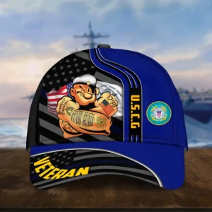 Caps U.S. Coast Guard  Respecting All Over Prints Collection Tribute to Our Heroes