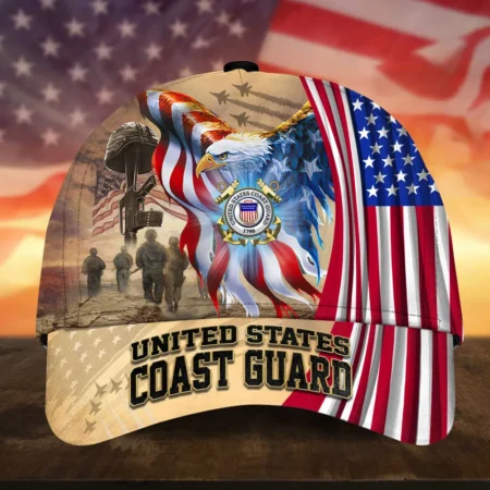 Caps U.S. Coast Guard U.S. Veterans Tribute Military Pride Honoring Our Heroes