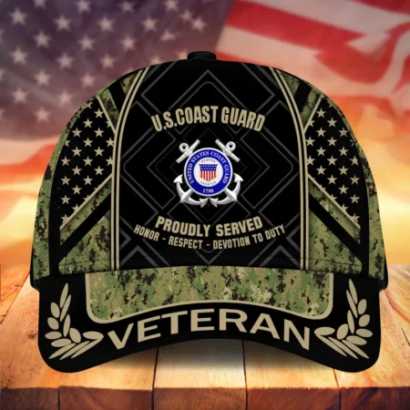 Caps U.S. Coast Guard U.S. Veterans Tribute Saluting Service Heroes Remembere