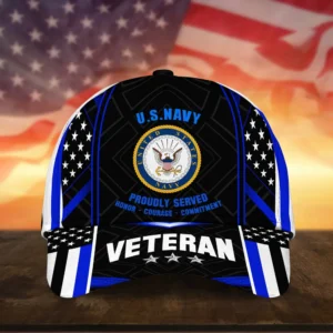 Caps U.S. Navy U.S. Veterans Tribute All Over Prints Collection Saluting Our Veterans