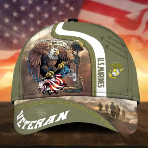 Caps U.S.M.C American Heroes All Over Prints Honoring All Who Served Honoring Our Heroes