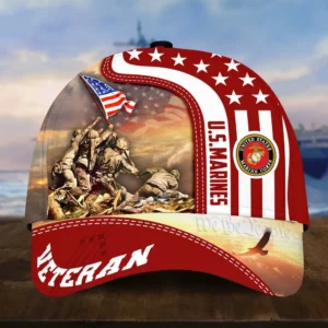 Caps U.S.M.C Honor All Over Prints Collection Saluting Our Veterans