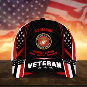 Caps U.S.M.C Remember Saluting Service Veterans Day Tribute Collection