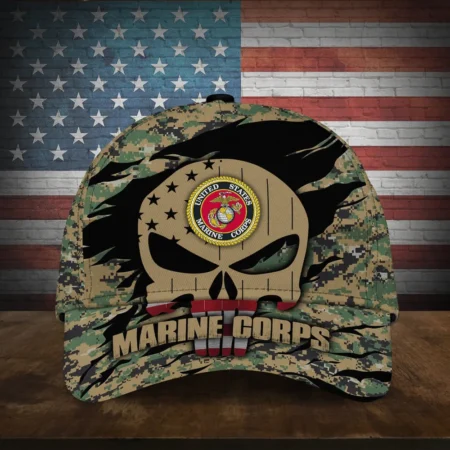 Caps U.S.M.C Respect Always Honoring All Who Served Heroes Remembere