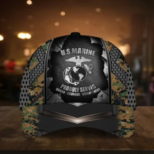 Caps U.S.M.C Respect Military Inspired All Over Prints Honoring Our Heroes