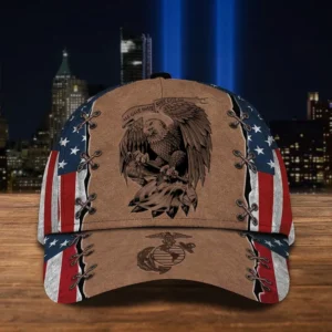 Caps U.S.M.C Respecting Military Inspired All Over Prints Tribute to Our Heroes