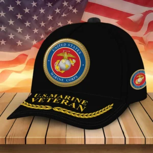 Caps U.S.M.C Respecting All Over Prints Honoring All Who Served Tribute to Our Heroes